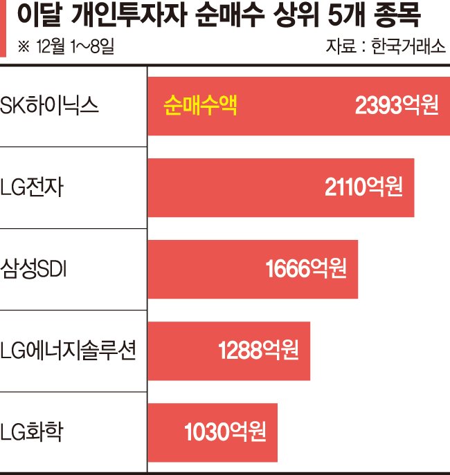 "이젠 덜 오른 종목이 오르겠지" 시총 상위주 사모으는 개미들