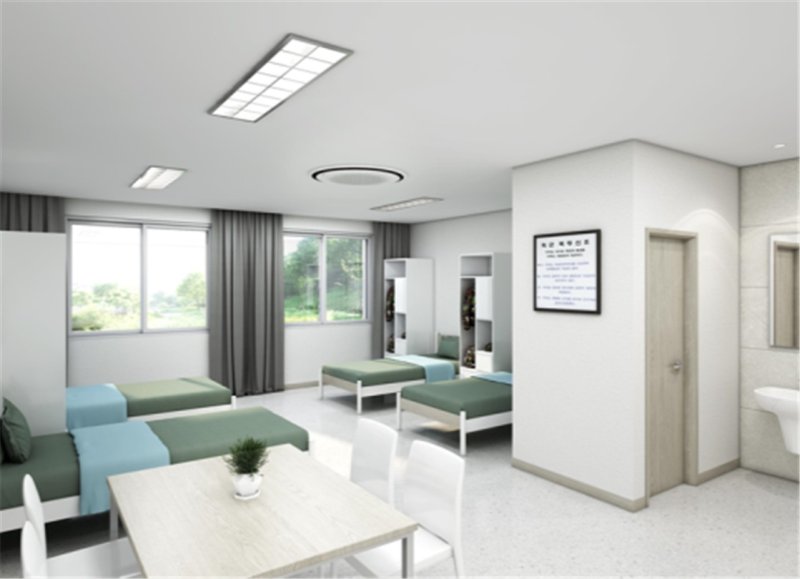 2~4인실로 조성된 병영생활관 예시.(국방부 제공)