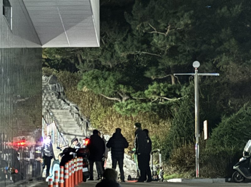 지난달 19일 오후 동국대학교 서울캠퍼스 인근을 나체로 돌아다니던 남성이 경찰에 진압되는 모습. /사진=뉴시스(사진=독자 제공)