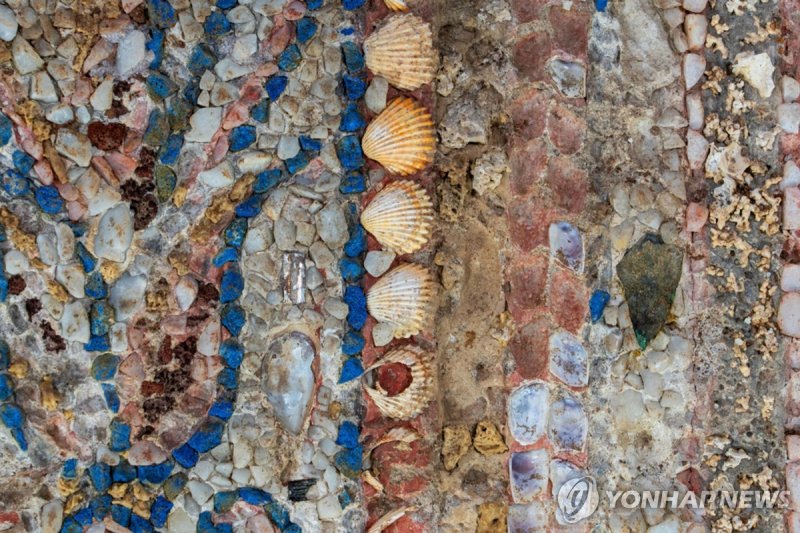 고대 로마 주택에서 발견된 모자이크 벽화/사진=연합뉴스