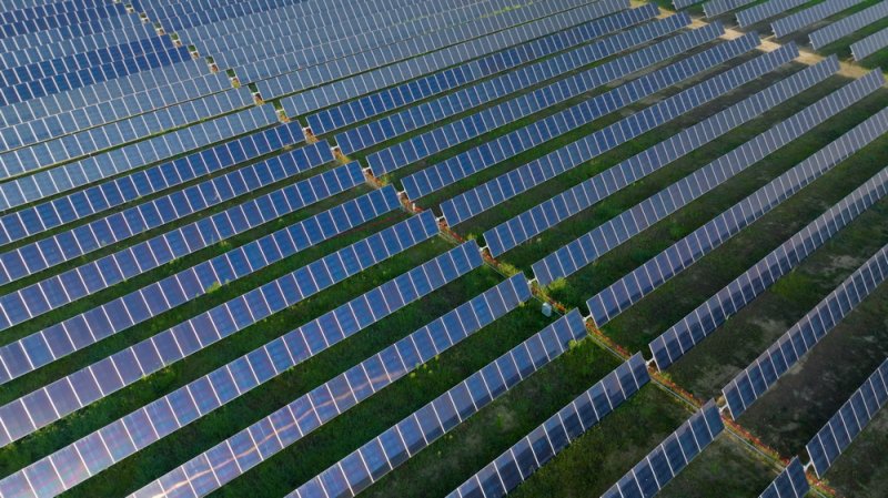 미국 오하이오주에 위치한 아마존 태양광 발전소. 뉴시스 제공
