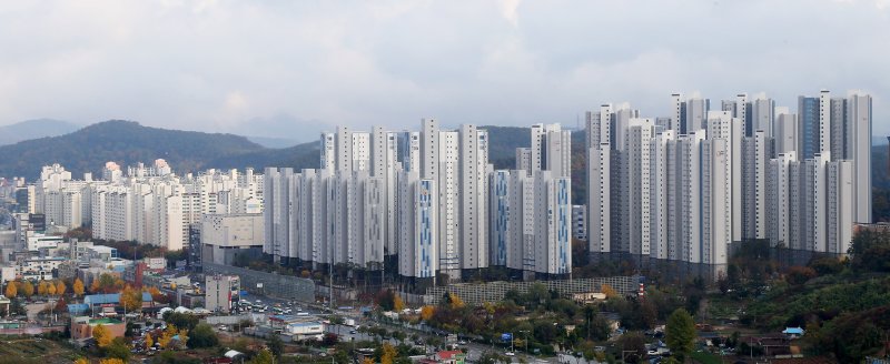 처인구 역북지구 아파트 밀집지역 전경. 용인시 제공