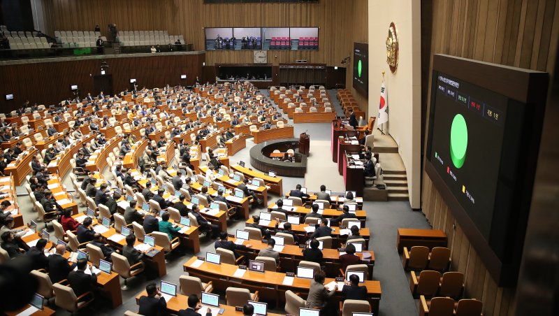 20일 오후 서울 여의도 국회 본회의장에서 열린 제411회국회(임시회) 제1차 본회의. 2023.12.20/뉴스1 ⓒ News1 임세영 기자 /사진=뉴스1