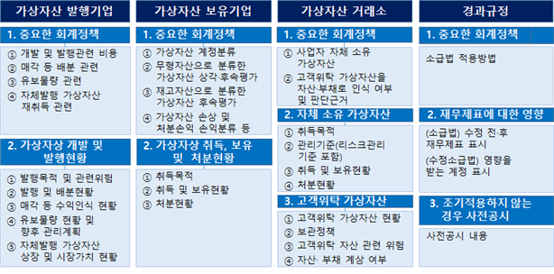 “내년 1월부터 자체 발행 가상자산 과대계상 금지”