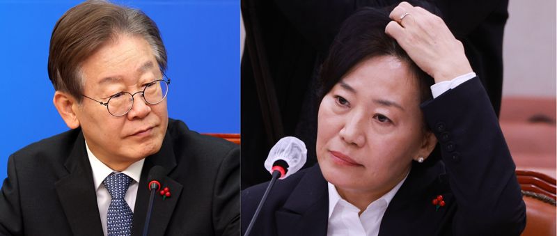 이재명 더불어민주당 대표, 송미령 농림축산식품부 장관 후보자. 연합뉴스