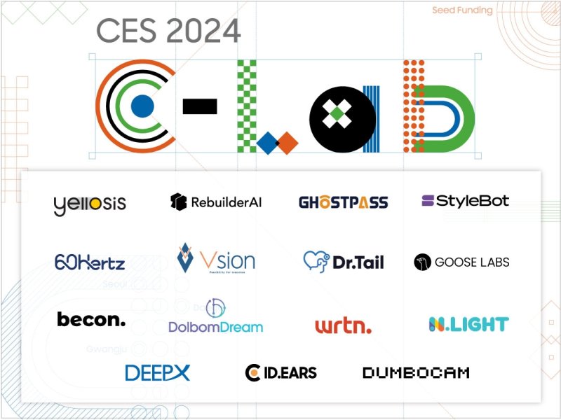 'CES 2024' C랩 전시관 포스터. 삼성전자 제공
