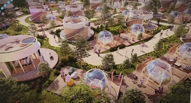 마레몬스터 프라이빗 온천글램핑 조감도 (사진= 소백산영주스파리조트 제공) *재판매 및 DB 금지