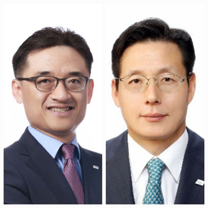 (왼쪽부터) 김미섭, 허선호 미래에셋증권 대표이사 부회장.