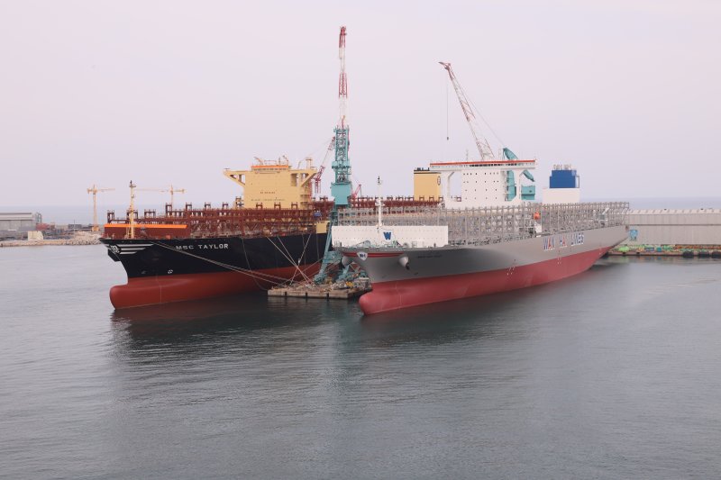 [서울=뉴시스]HD현대중공업 울산조선소의 모습(사진=HD현대중공업 제공)