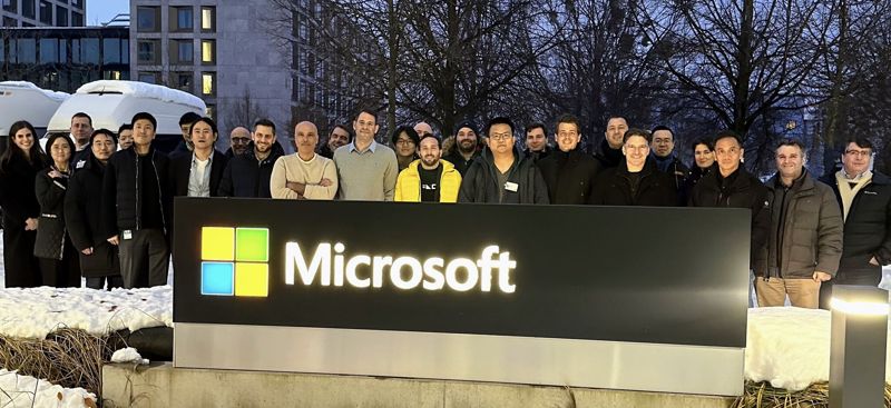 지난해 12월 열린 ‘마이크로소프트 전략적 파트너십팀-유니콘 이노베이티브 트립’에 정육각을 포함해 AI기술을 비즈니스에 활용하고 있는 유럽 및 아시아의 약 15개 기업이 초청됐다. Microsoft Strategic Partnership Team 제공