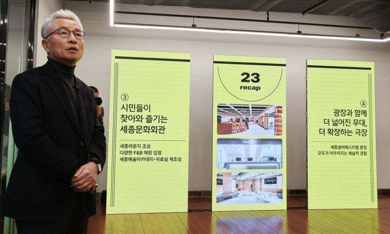 "세종문화회관 예술단 관객 2배 증가"...안호상 사장 "새로운 극장경험 제안할것"