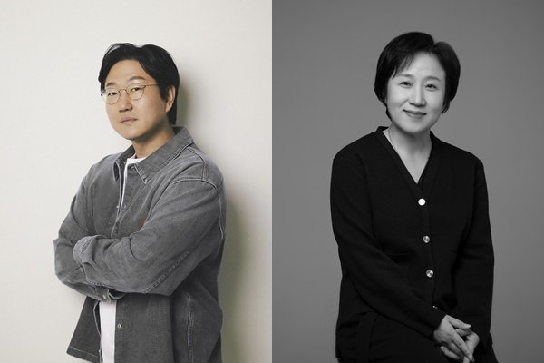 정동윤 감독(왼쪽), 강은경 작가 사진=넷플릭스, 글라인