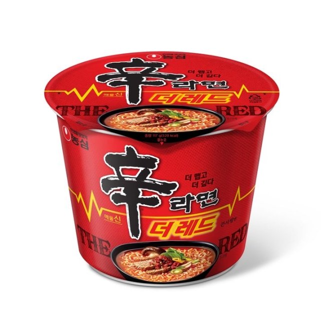 신라면 더레드 컵라면 제품 모습.(사진=농심 제공) *재판매 및 DB 금지