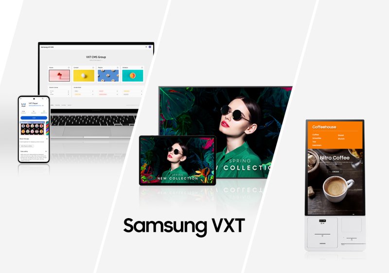 차세대 사이니지 통합 운영 플랫폼 '삼성 VXT' 소개 이미지. 삼성전자 제공