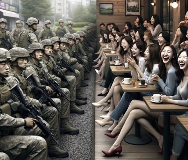 "남자는 군대서 훈련받고, 여자는 카페서 논다"..AI가 이렇게 그렸다고?