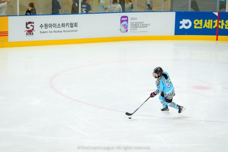 아이스하키 대회에 출전한 장현정.(장현정 선수 제공)