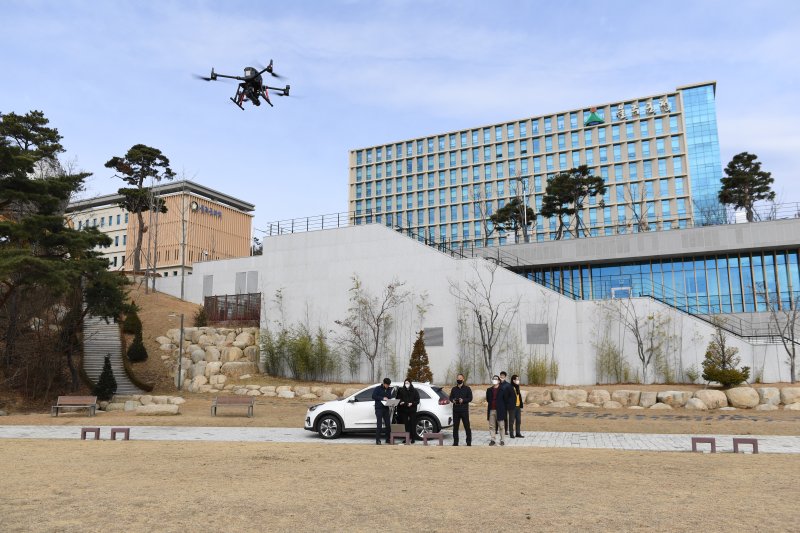 울산 울주군이 운용하는 드론. 뉴시스