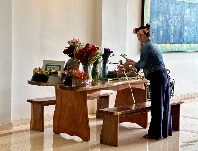 꽃 왕관 만들기 워크샵ⓒ News1