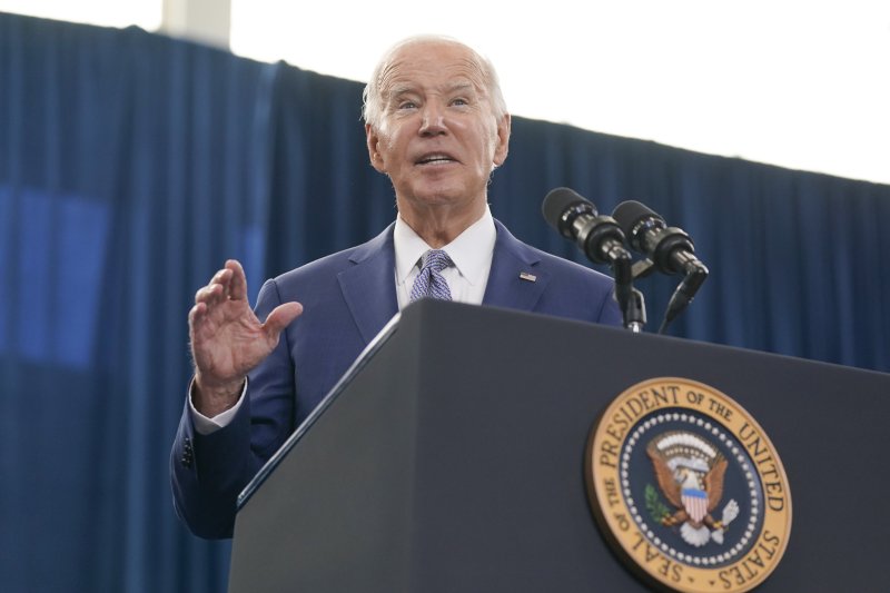 조 바이든 미국 대통령이 18일(현지시간) 미 노스캐롤라이나주 롤리에서 선거캠페인을 열고 발언하고 있다. AP뉴시스