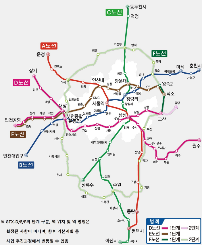 GTX 노선 춘천·원주 연장..."수도권 출퇴근 30분시대 열린다"