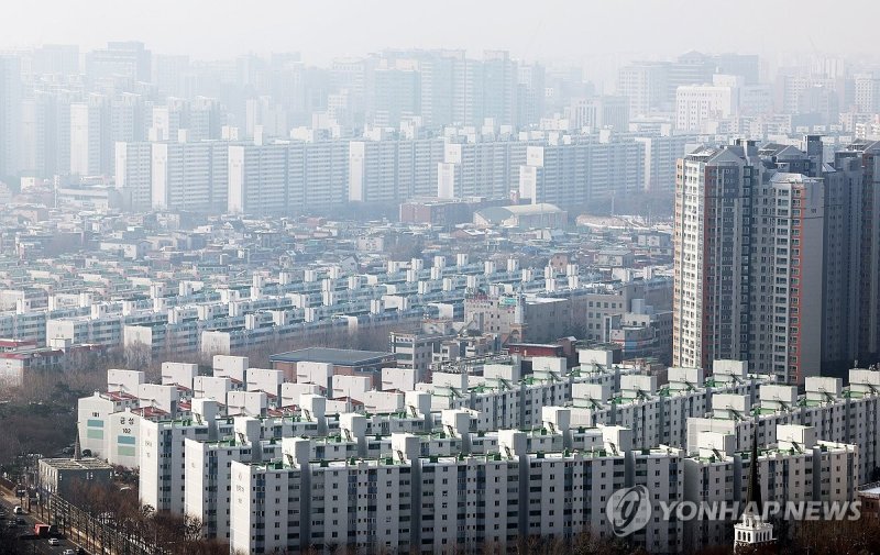 경기 수원시 아파트 단지 밀집지역 모습. 연합뉴스