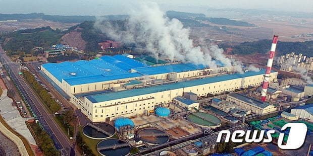 한솔제지 충남 서천군 장항공장(한솔제지 홈페이지 갈무리)