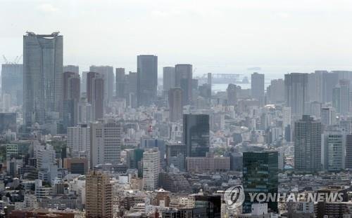 고층 건물이 늘어선 일본 도쿄 도심 모습. 연합뉴스