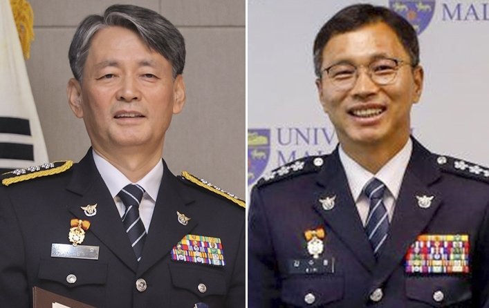 조지호서울청장 (왼쪽), 김수환경찰청 차장(오른쪽)/사진=연합뉴스