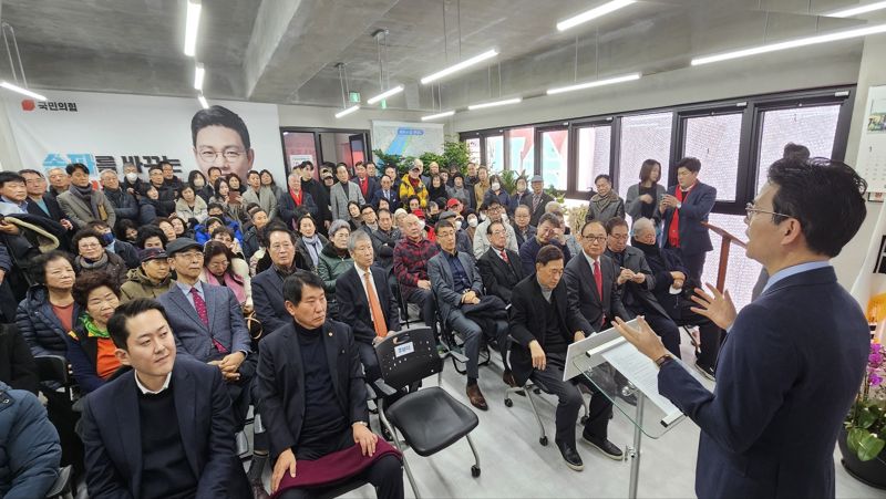 박정훈 송파갑 예비후보, 선거사무소 개소식 "약자에 따뜻한 정치"