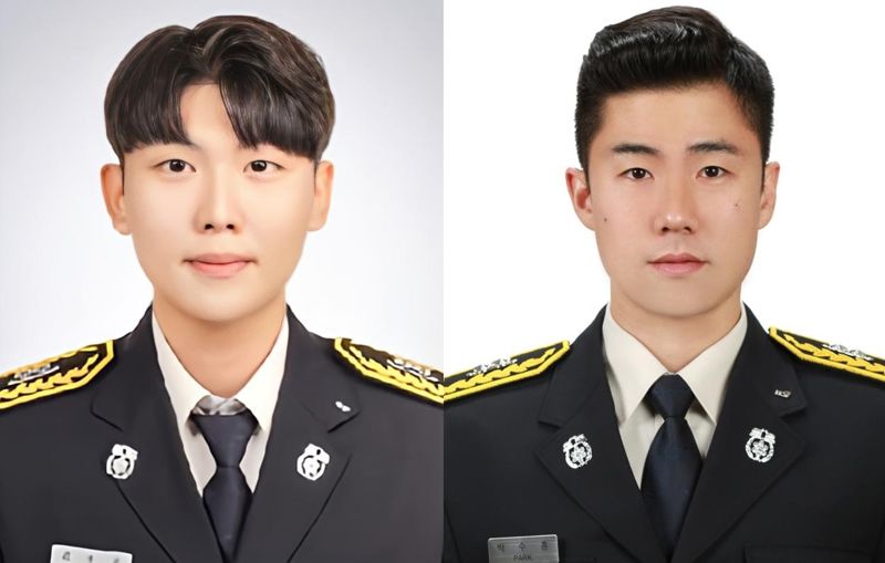 순직한 김수광 소방교(왼쪽), 박수훈 소방사 / 경북소방본부