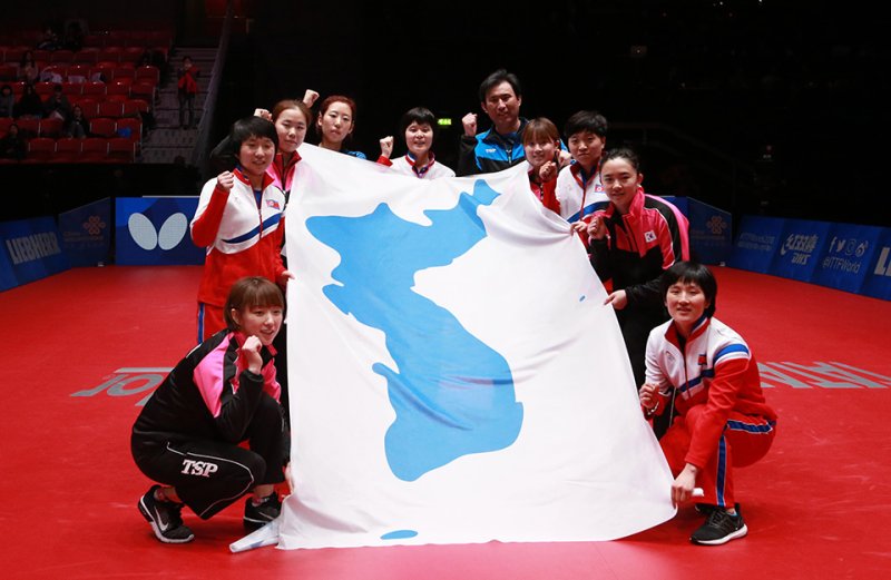 [서울=뉴시스]2018년 할름스타드에서 또 한 번 코리아의 감동을 연출했다. 2024.02.08. (사진=부산세계탁구선수권 조직위원회 제공) *재판매 및 DB 금지