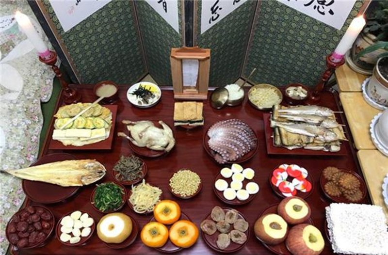 일반 가정의 설 차례상. (사진=한국국학진흥원 제공)