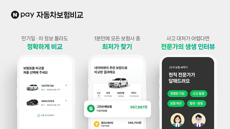 네이버페이 "車보험 비교·추천 서비스 이용고객 보험료 27만원 절감"