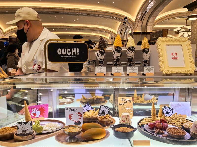 셰프 스테이지에 진열된 컬래버 메뉴 ⓒ News1 서미선 기자