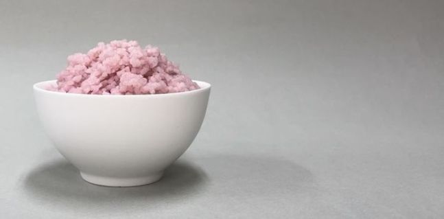 국내 연구진이 개발한 '쇠고기 맛 쌀' [사진=연세대학교]
