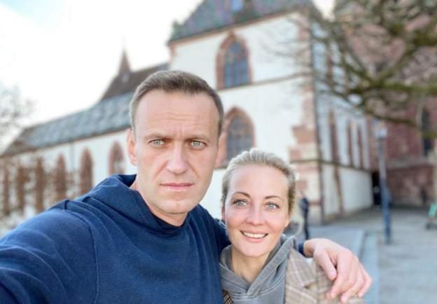 생전의 나발니 부부 *재판매 및 DB 금지