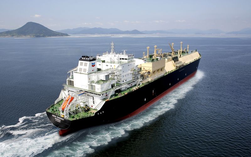HD현대마린솔루션과 셰브론이 저탄소 선박 개조 계약을 체결한 LNG운반선. HD현대마린솔루션 제공