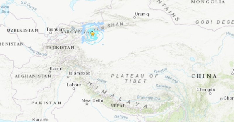 신장 지진 규모 5.8