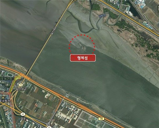 한강 하구 독도 위치도.(김포시 제공)2024.2.25