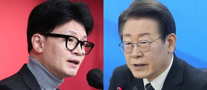 한동훈(왼쪽) 국민의힘 비상대책위원장·이재명 더불어민주당 대표 ⓒ 뉴스1