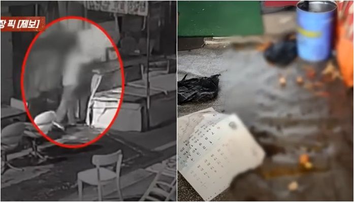 시장 가게에 1년동안 '오물 봉지' 상습 투기한 男 정체 '충격' [영상]