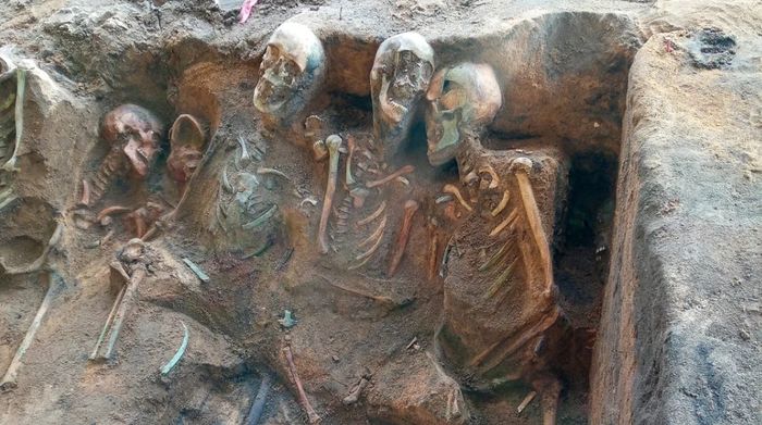 독일 뉘른베르크 중심부의 집단 매장지에서 발견된 유골들. /사진=인 테라 베리타스,매일경제