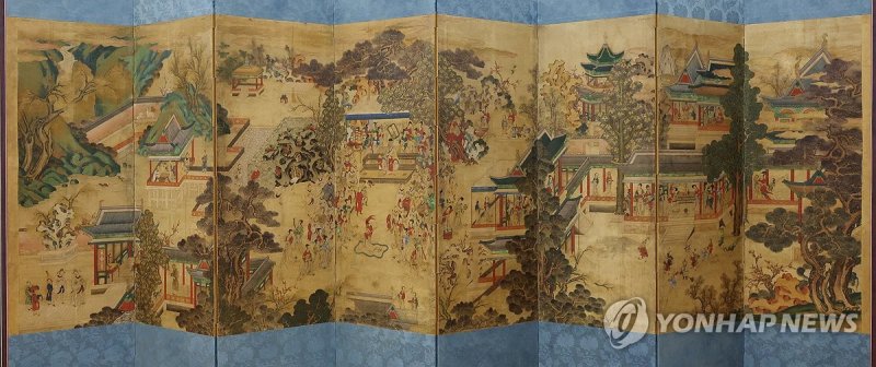 '곽분양행락도' 보존처리 마치고 공개 '곽분양행락도' 보존처리 마치고 공개 (서울=연합뉴스) 김주형 기자 = 11일 오전 서울 동작구에 있는 정재문화재보존연구소에서 조선시대 병풍 '곽분양행락도' 가 보존처리 작업 과정을 마친 뒤 공개되고 있다. 2024.3.11 kjhpress@yna.co.kr (끝)