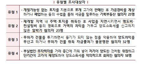 '알박기' 150배 차익…국세청, 부동산 탈세 96명 세무조사