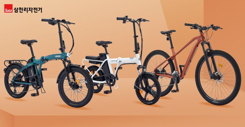 삼천리자전거 2024년 신제품 팬텀 Q SF 플러스, 팬텀 어라운드 F, 아팔란치아(왼쪽부터). 삼천리자전거 제공