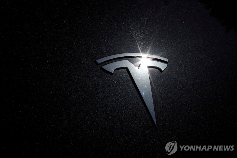 테슬라 로고 FILE PHOTO: The Tesla logo is seen on a car in Los Angeles, California, U.S., July 9, 2020. REUTERS/Lucy Nicholson/File Photo