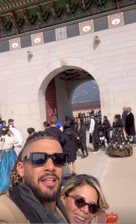 광화문에 방문한 페르난도 타티스 주니어. (타티스 주니어 SNS 캡처)