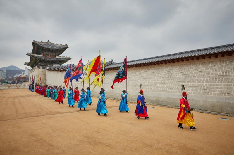 조선시대 '수문장 순라 의식' 행사 모습. 문화재청 제공