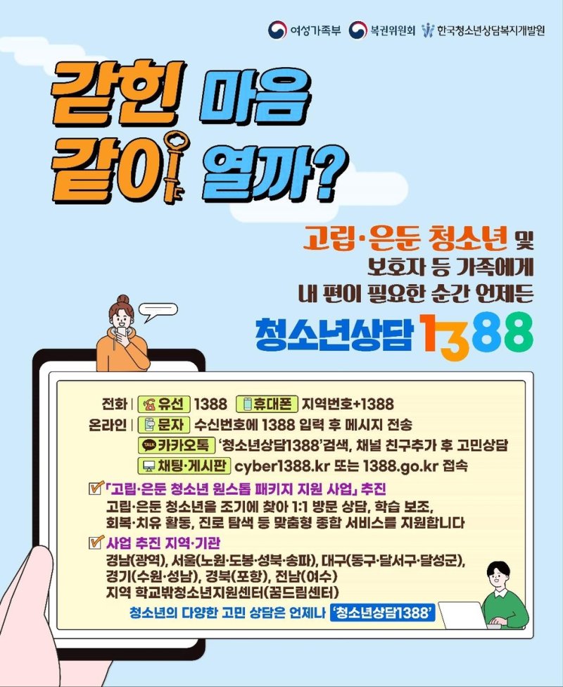 여가부, 전국 4만 편의점과 '고립·은둔 청소년' 지원한다