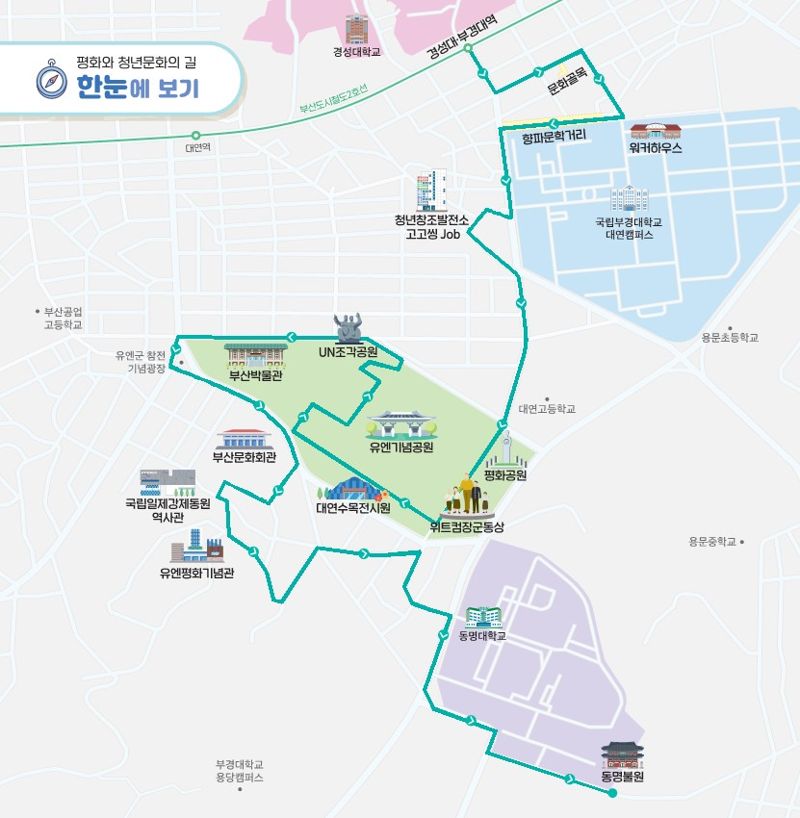 부산 남구, 대학로와 역사거점 잇는 '스마트 보행로' 조성